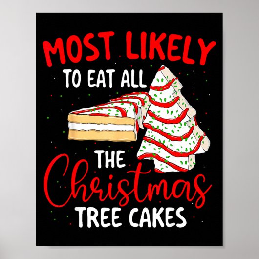Most Likely To Eat All The Christmas Tree Cakes -  ポスター (正面)