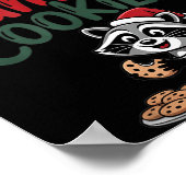 Most Likely To Eat Santa's Cookies Christmas Racco ポスター (角)
