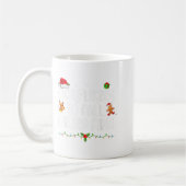Most Likely To Fall Asleep First Funny Xmas Family コーヒーマグカップ (左)