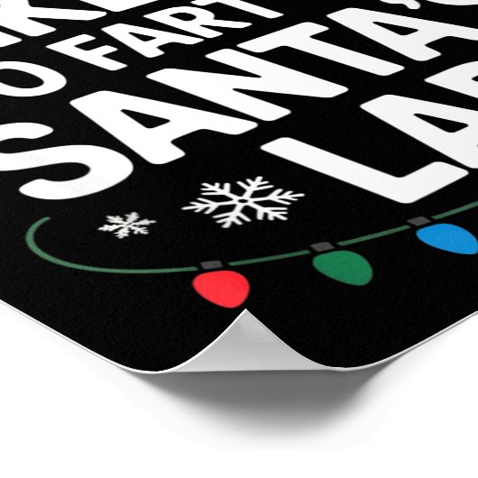 Most Likely To Fart On Santa's Lap Family Matching ポスター (角)