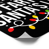 Most Likely To Fart On Santas Lap Funny Christmas  ポスター (角)