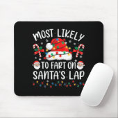 Most Likely To Fart On Santa's Lap Matching Family マウスパッド (マウス)