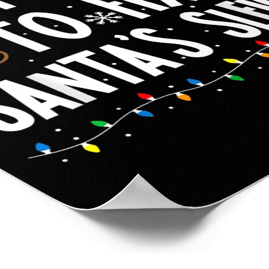 Most Likely To Fix Santa Sleigh Family Matching Ch ポスター (角)