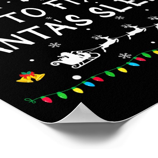 Most Likely To Fix Santa's Sleigh Funny Christmas  ポスター (角)