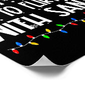 Most Likely To Flirt With Santa Christmas Matching ポスター (角)