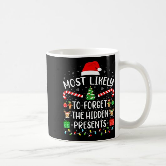 Most Likely To Forget The Hidden Matching Xmas  コーヒーマグカップ (右)
