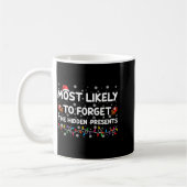 Most Likely To Forget The Hidden Xmas  コーヒーマグカップ (左)