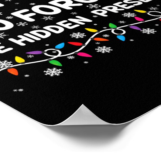 Most Likely To Forget The Hidden Xmas ポスター (角)