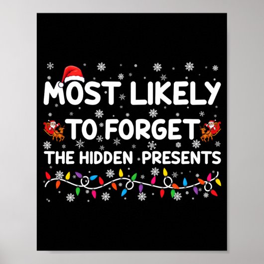 Most Likely To Forget The Hidden Xmas ポスター (正面)