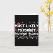 Most Likely To Forget The Hidden Xmas _1  カード (黄色い花)