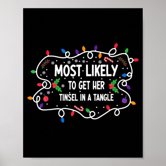 Most Likely To Get Her Tinsel In A Tangle  ポスター (正面)