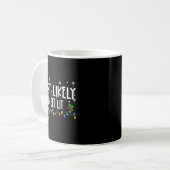 Most Likely To Get Lit Christmas Matching Family コーヒーマグカップ (正面左)