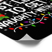 Most Likely To Get Naughty With Santa Christmas  ポスター (角)