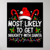Most Likely To Get Naughty With Santa Christmas  ポスター (正面)
