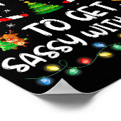 Most Likely To Get Sy With Santa Funny Family Chri ポスター (角)