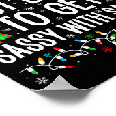 Most Likely To Get Sy With Santa Funny Family Chri ポスター (角)