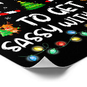 Most Likely To Get Sy With Santa Funny Family Chri ポスター (角)