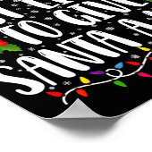 Most Likely To Give Santa A Hug Ing Family Xmas  ポスター (角)