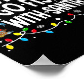 Most Likely To Go Fishing With Santa Christmas Mat ポスター (角)