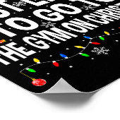 Most Likely To Go To Gym On Christmas Funny Fitnes ポスター (角)