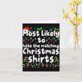 Most Likely To Hate The Matching Christmas Shirt F カード (黄色い花)