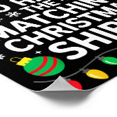 Most Likely To Hate The Matching Christmas Shirts ポスター (角)