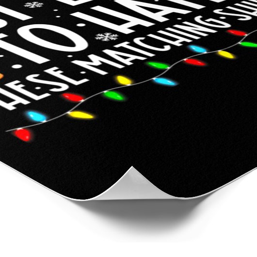 Most Likely To Hate These Matching S Funny Christm ポスター (角)