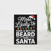 Most Likely To Have A Better Beard Than Santa Funn カード (正面)