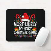 Most Likely To Host Christmas Games Family  マウスパッド (マウス)