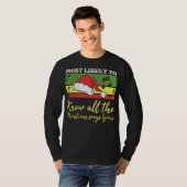Most likely to know all the christmas song tシャツ (正面フル)