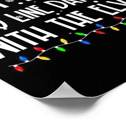 Most Likely To Line Dance With Elves Christmas Dan ポスター (角)