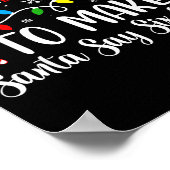 Most Likely To Make Santa Say Six Seven Funny Xmas ポスター (角)