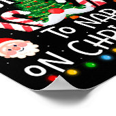 Most Likely To Nap On Christmas Family Matching Ch ポスター (角)