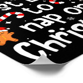 Most Likely To Nap On Christmas Funny Family Match ポスター (角)