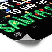 Most Likely To Nap On Santa's Lap Christmas Pajama ポスター (角)