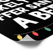 Most Likely To Offer Santa A Beer Christmas Funny  ポスター (角)