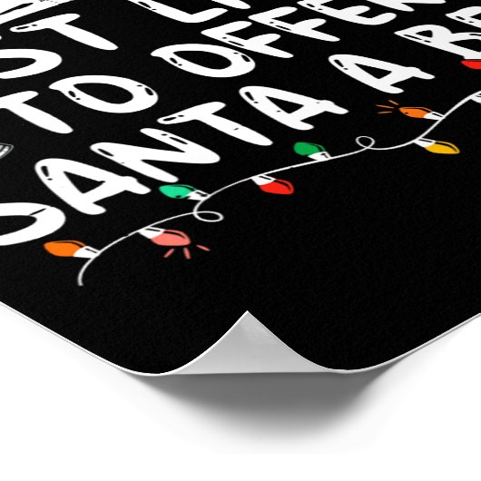 Most Likely To Offer Santa A Beer Fun Drinking Chr ポスター (角)