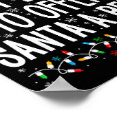 Most Likely To Offer Santa A Beer Funny Drinking C ポスター (角)