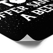 Most Likely To Offer Santa A Beer Snowman Christma ポスター (角)