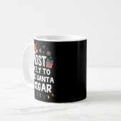 Most Likely To Offer Santa A Cigar Christmas Funny コーヒーマグカップ (正面左)
