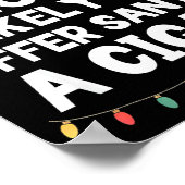 Most Likely To Offer Santa A Cigar Christmas Funny ポスター (角)