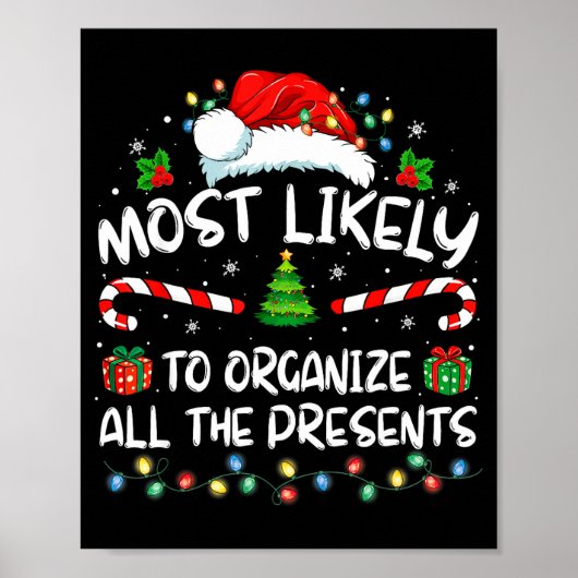 Most Likely To Organize All The Family Christmas  ポスター (正面)