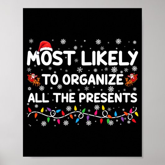 Most Likely To Organize All The Xmas Baby  ポスター (正面)