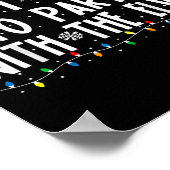 Most Likely To Party With The Elves Funny Matching ポスター (角)