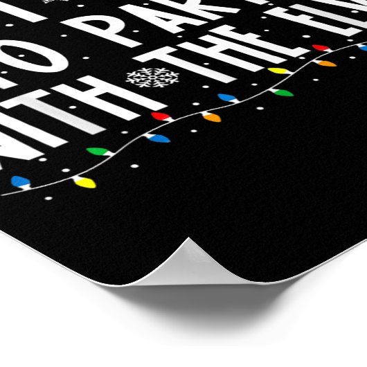 Most Likely To Party With The Elves Funny Matching ポスター (角)