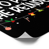 Most Likely To Pet The Reindeer Family Matching Ch ポスター (角)