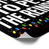 Most Likely To Pet The Reindeer Funny Family Chris ポスター (角)