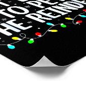 Most Likely To Pet The Reindeer Funny Family Chris ポスター (角)