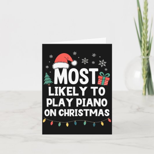 Most Likely To Play Ano On Christmas Anist Player  カード (正面)