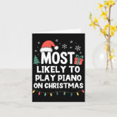 Most Likely To Play Ano On Christmas Anist Player  カード (黄色い花)
